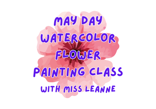 May Day Watercolor Flower Painting