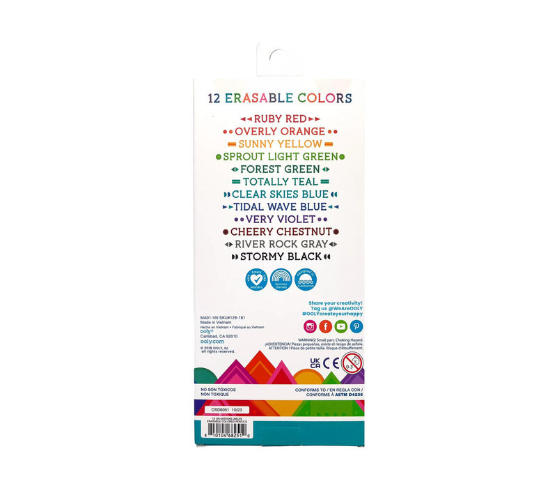 Un-Mistakeables Erasable Colored Pencils