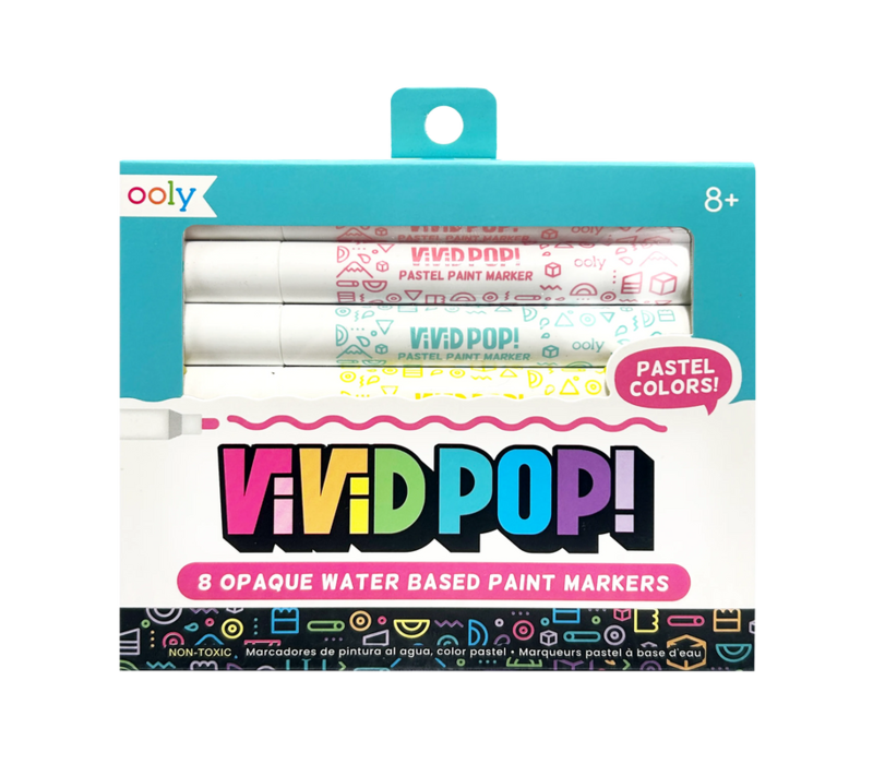 Vivid Pop: Water Based Paint Markers - Pastel