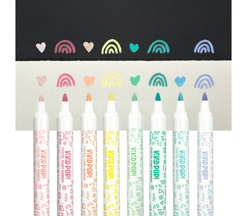 Vivid Pop: Water Based Paint Markers - Pastel