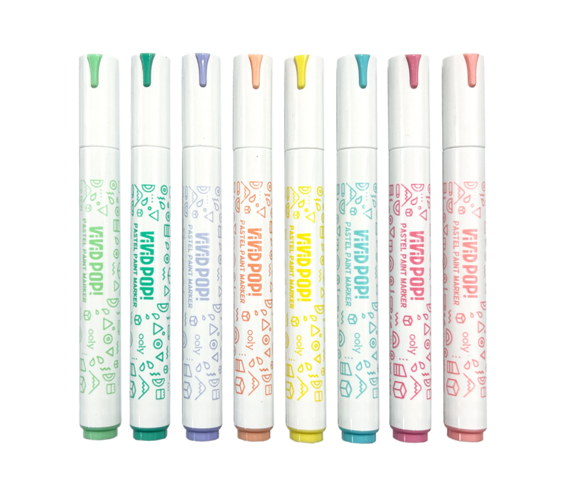 Vivid Pop: Water Based Paint Markers - Pastel