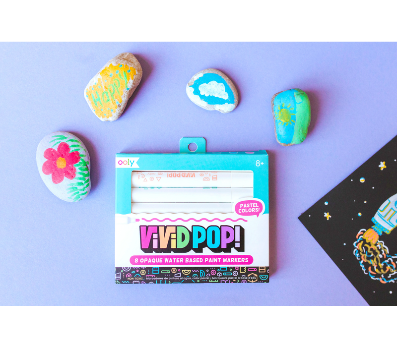 Vivid Pop: Water Based Paint Markers - Pastel