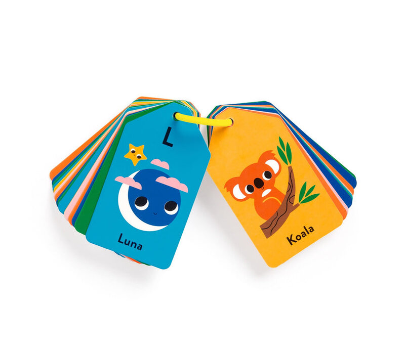 Flashcard Ring Spanish-English ABC