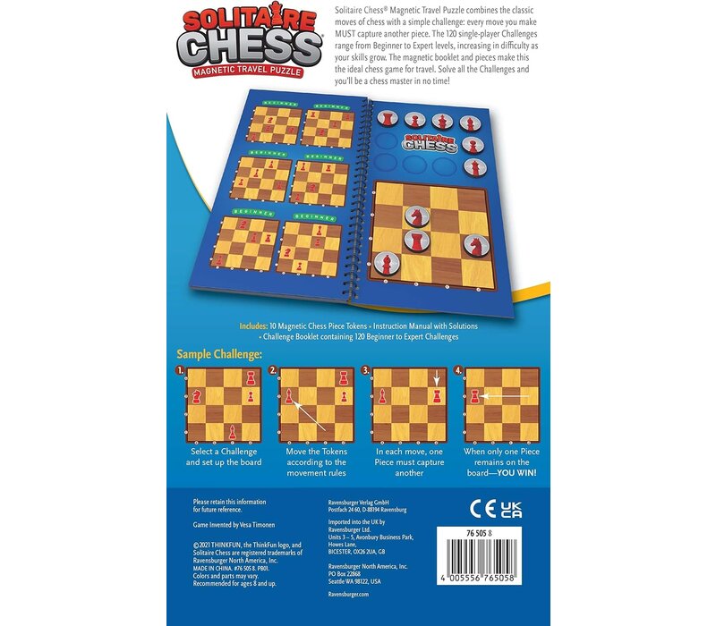 Solitaire Chess Magnetic Travel Puzzle