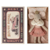 Maileg Princess Mouse, Little Sister in Matchbox