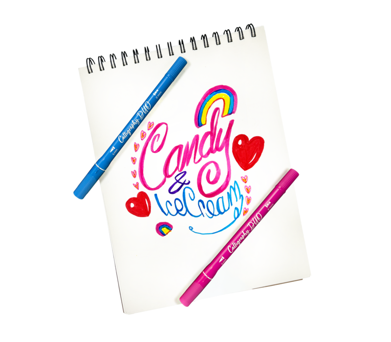 Calligraphy Duo: Double-Ended Markers