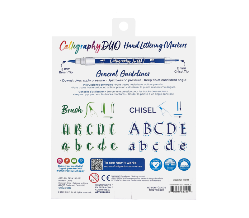 Calligraphy Duo: Double-Ended Markers