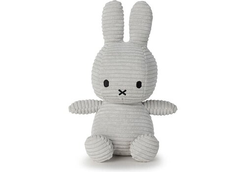 Bon Ton Miffy Corduroy: 9" Soft Grey