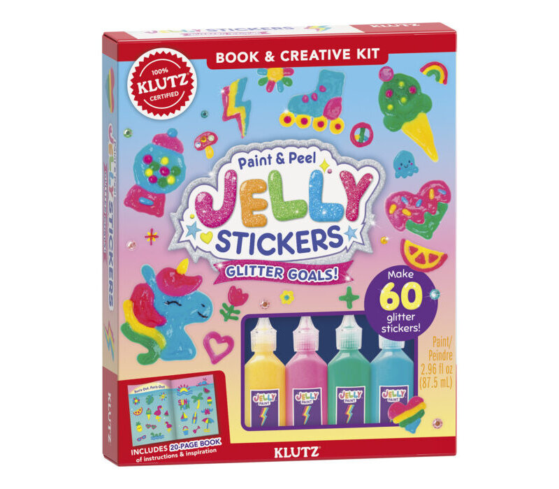 Paint & Peel Jelly Stickers: Glitter Goals!