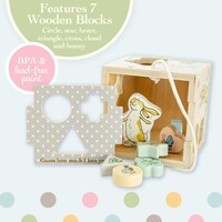 GHMILY Wooden Shape Sorter