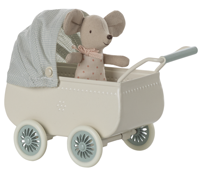 Pram w/Baby Mouse