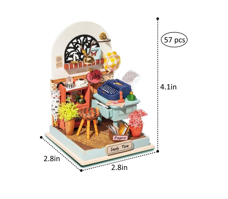 DIY Miniature House Kit: Record Mood