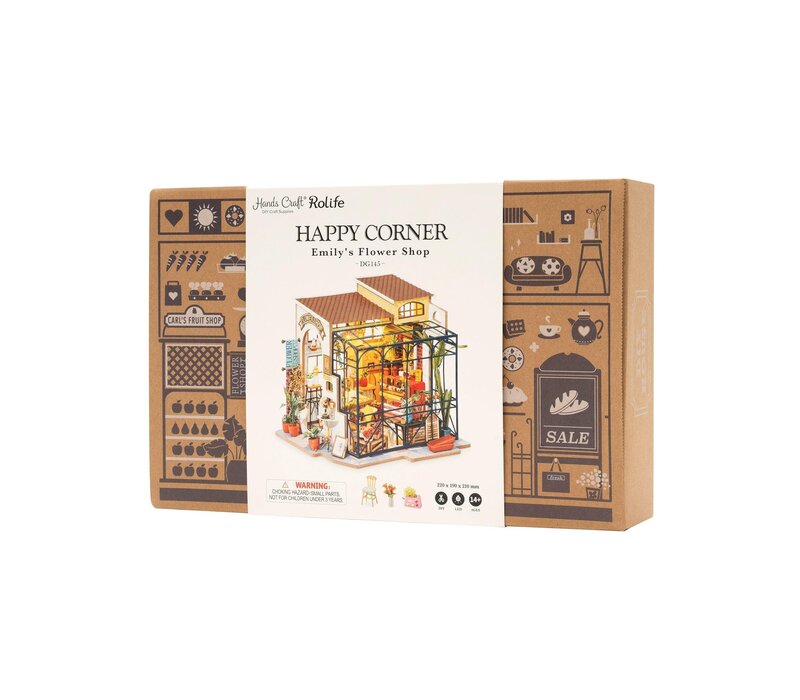 DIY Miniature House Kit: Emily's Flower Shop