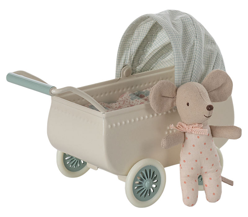 Pram w/Baby Mouse