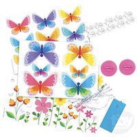 3D Glow Butterfly Canvas