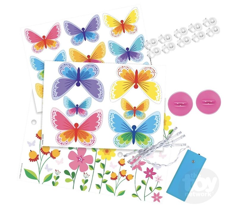 3D Glow Butterfly Canvas