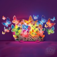 3D Glow Butterfly Canvas