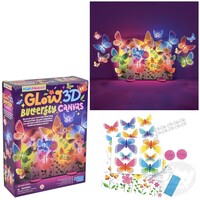 3D Glow Butterfly Canvas