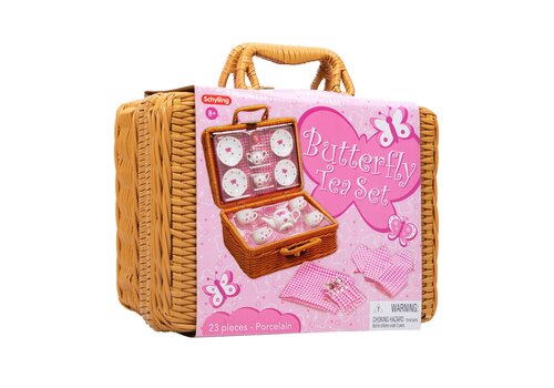 Schylling Butterfly Teaset Basket