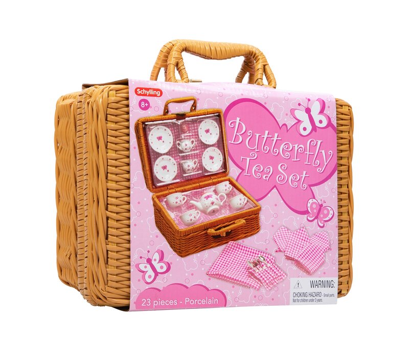 Butterfly Teaset Basket