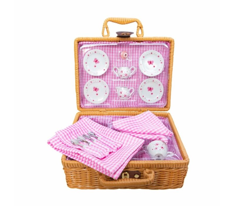 Butterfly Teaset Basket