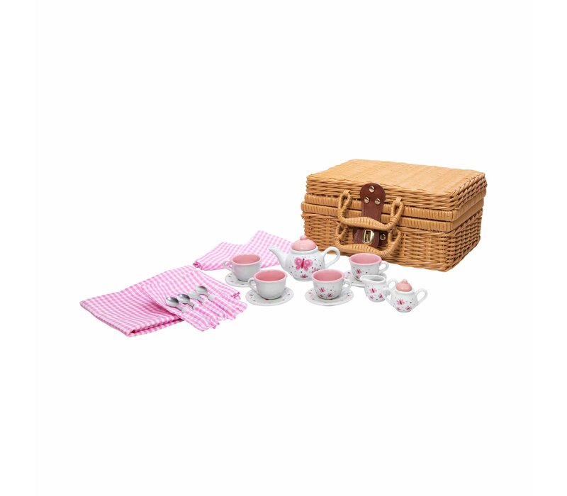 Butterfly Teaset Basket