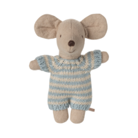 Baby mouse in carry cot: Blue