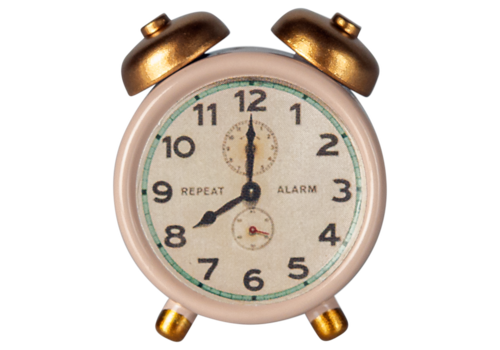 Maileg Mouse Alarm Clock: Powder