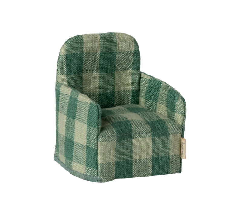 Mouse Folding Chair: Green Check