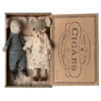 Grandma & Grandpa Mice Cigarbox