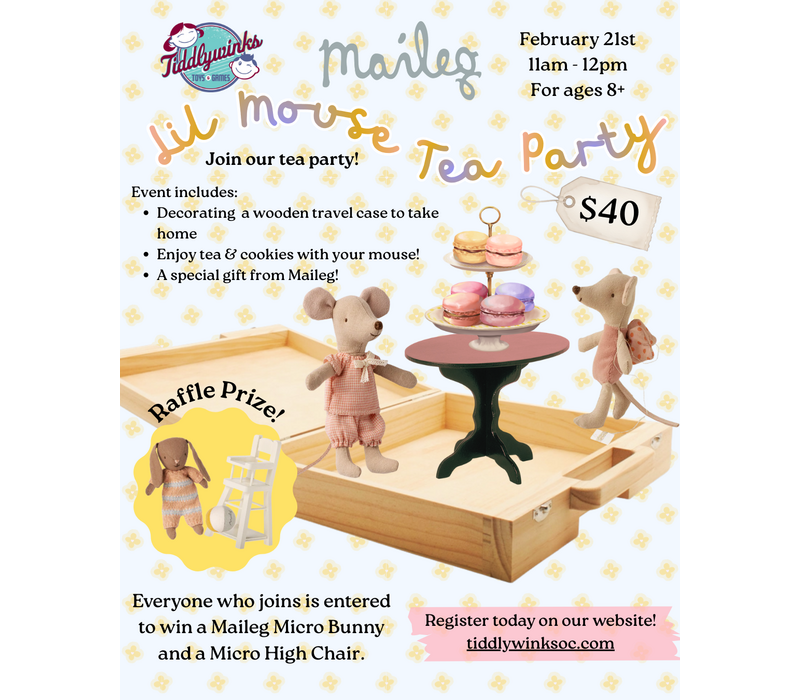 Maileg Event: Wood SuitCase