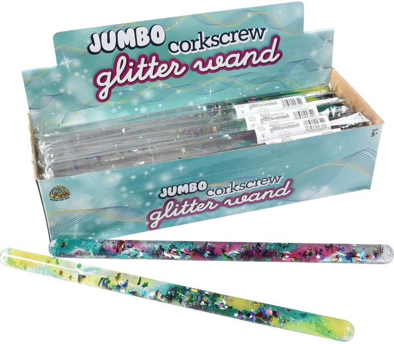 Jumbo Spiral Glitter Wand