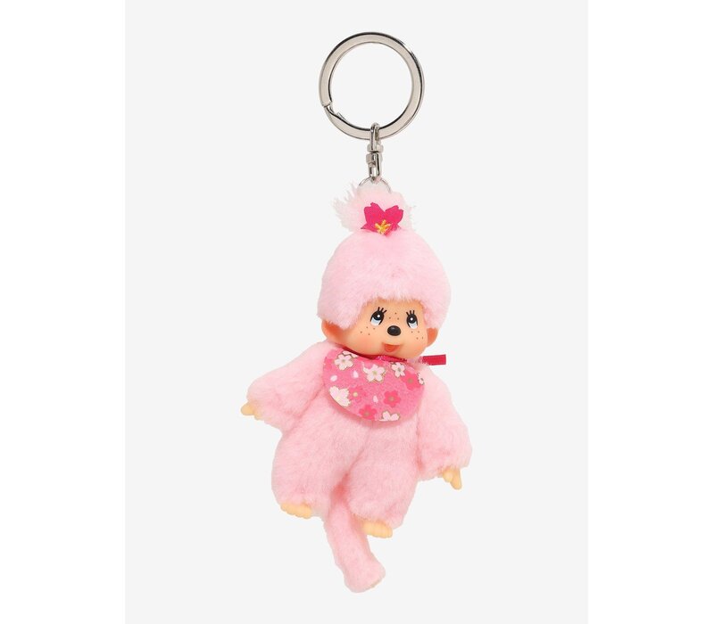 Monchhichi Cherry Blossom Keychain