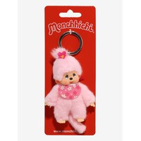 Monchhichi Cherry Blossom Keychain