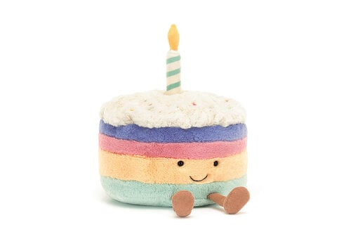 Jellycat Amuseables Rainbow Birthday Cake