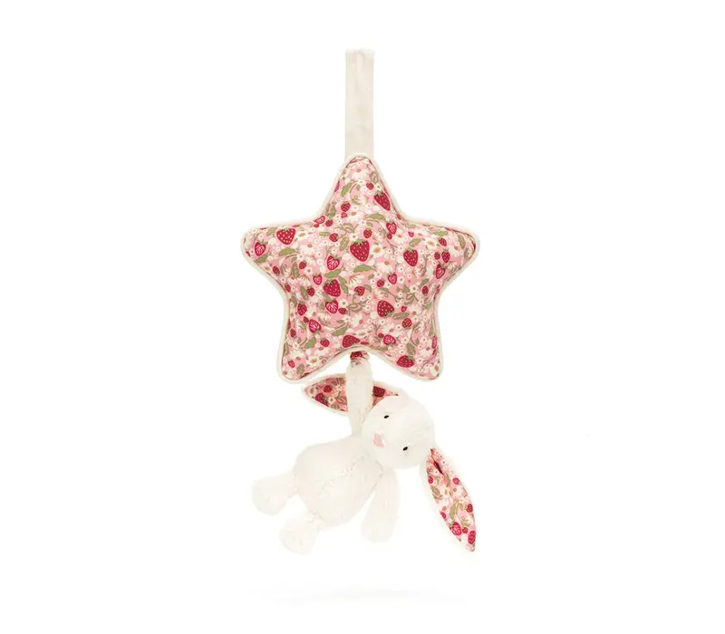 Blossom Cream Bunny 'Berry' Musical Pull