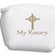 White "My Rosary" Neoprene Zippered Case