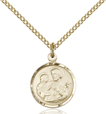 GF St. Joseph Medal / 18" Curb Chain