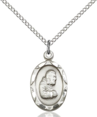 SS St. Pio of Pietrelcina Medal / 18" Curb Chain
