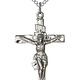 SS Crucifix / 18" Curb Chain