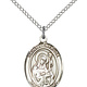 SS St. Gertrude Oval Medal / 24" Curb Chain