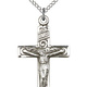 SS Crucifix / 18" Curb Chain