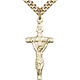 GF Papal Crucifix / 18" Curb Chain