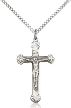 SS Crucifix / SN 18" Curb Chain