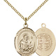 GF St. Benedict Medal / 18" Curb Chain