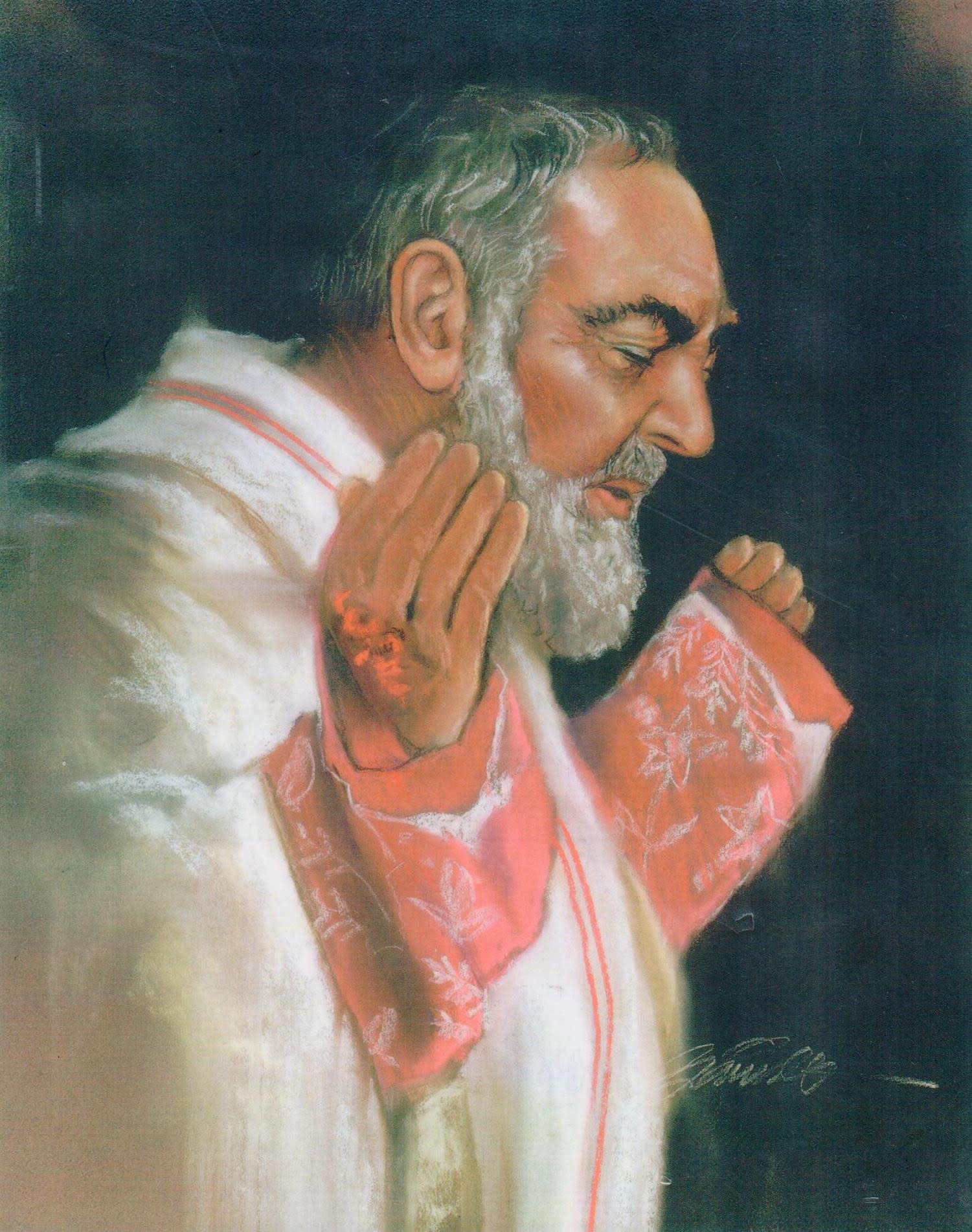 Padre Pio (w/ stigmata)