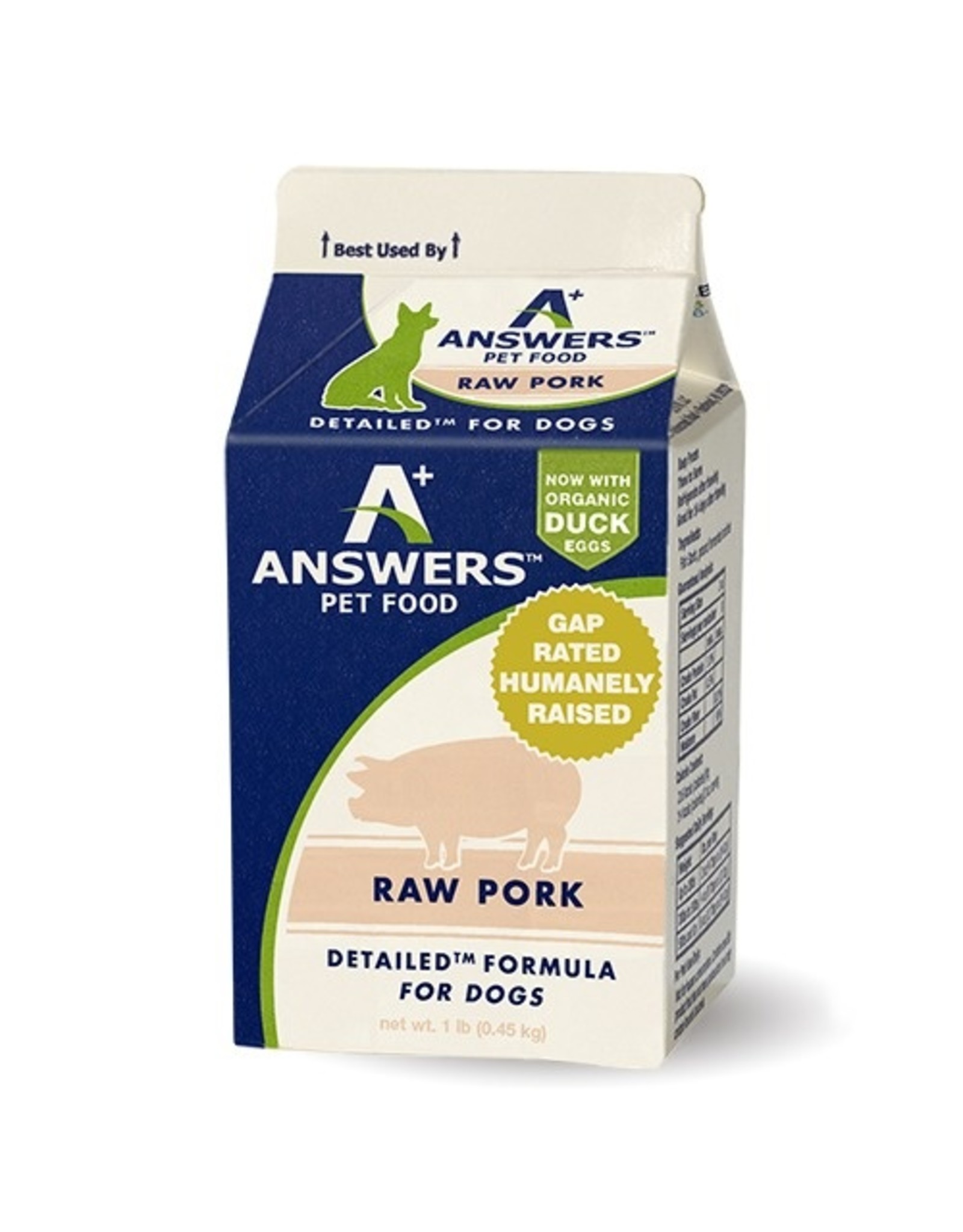 Answers Pet Food Answers Pet Food Dog Detailed Pork