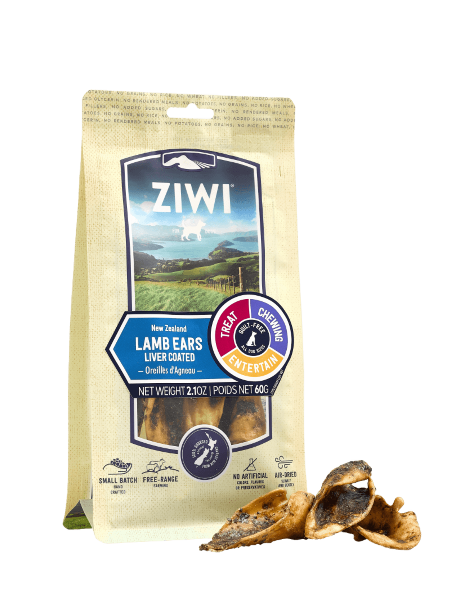 Ziwi Ziwi Dog Liver Coated Lamb Ear Bulk