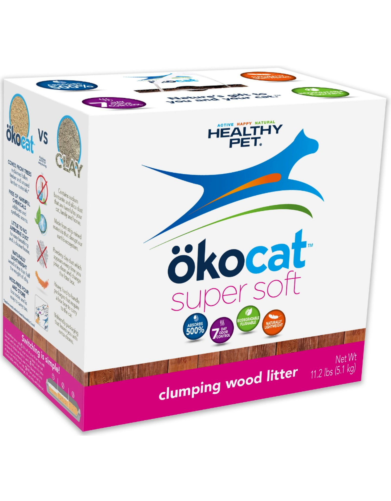 Healthy Pet Healthy Pet okocat Super Soft Clumping Wood Litter