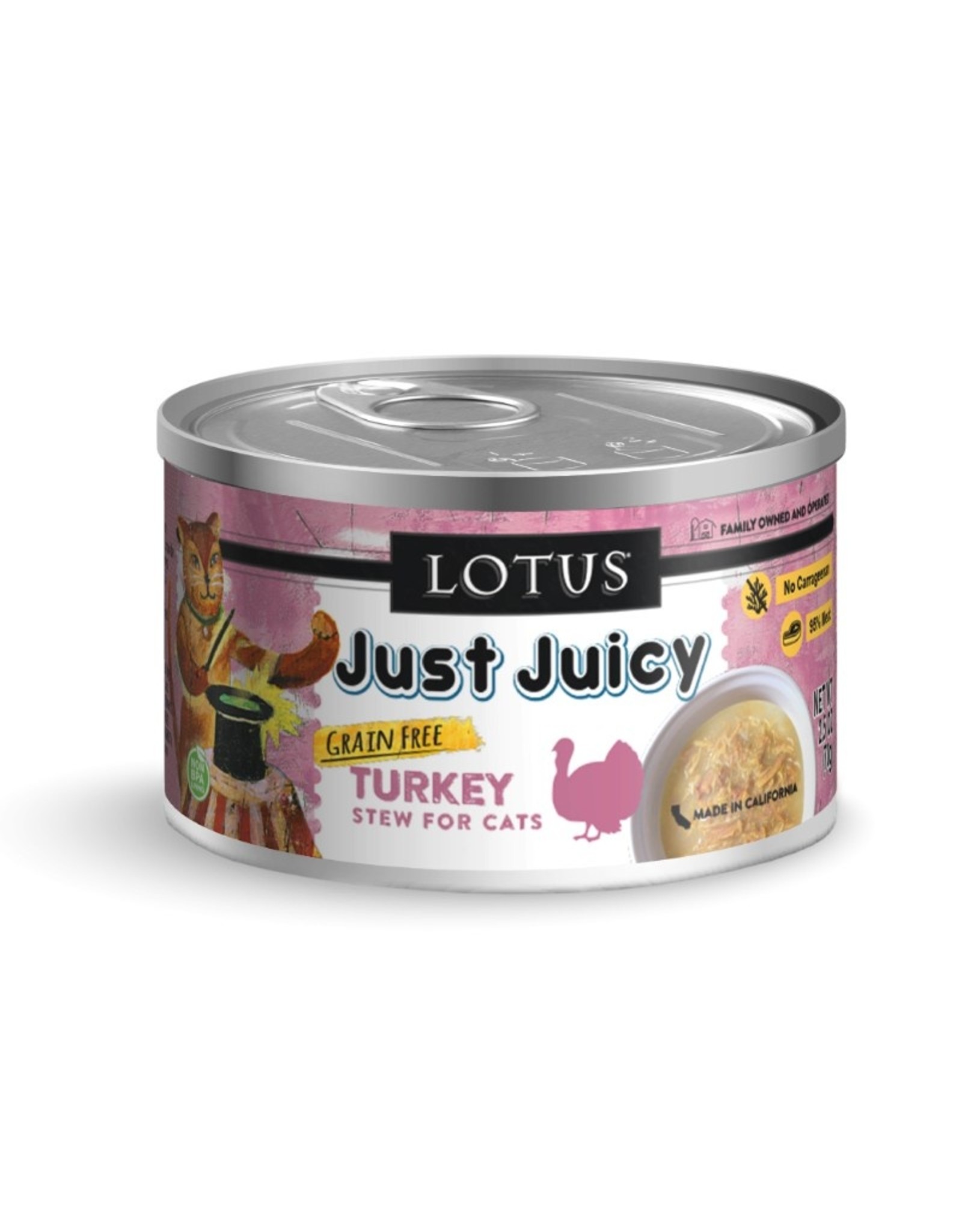 Lotus Pet Food Lotus Pet Food Cat Just Juicy Turkey